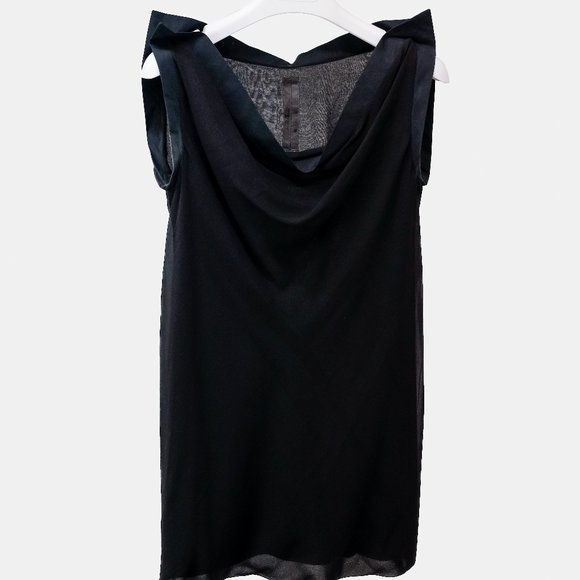 Rick Owens RELEASE SS10 Black Cowl Neck Top - Picture 1 of 7